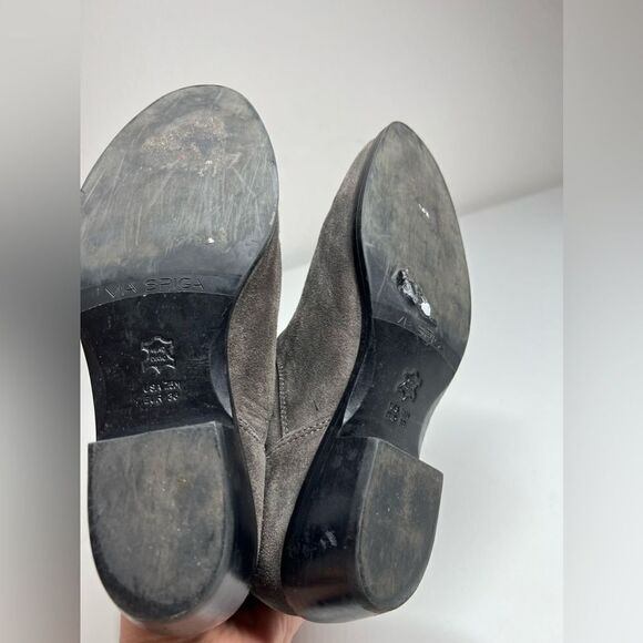 Via Spiga Gray Suede Ankle Boots Size 7,5 - Picture 9 of 13
